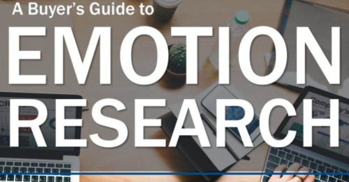 Cover of eBook - A Buyer's Guide to Emotion Research